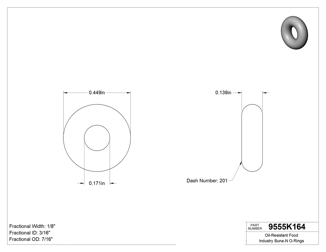 Technical drawing - 9555K164
